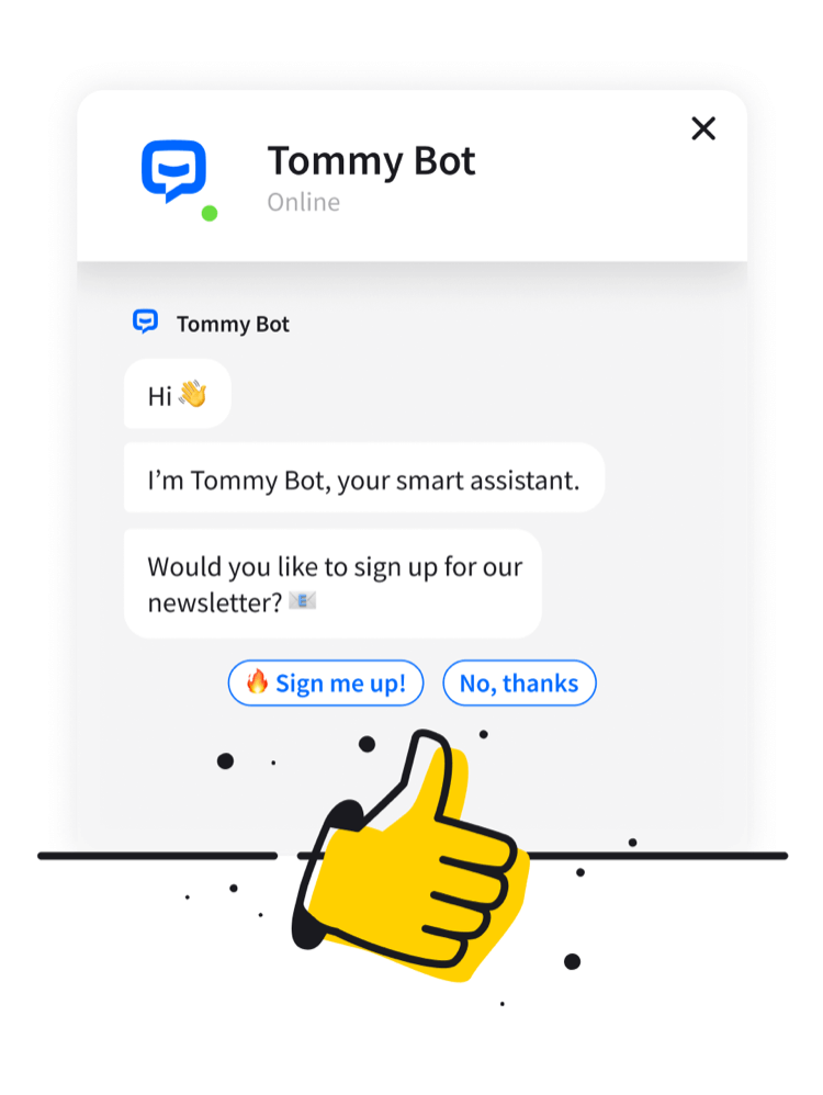 Chatbot buttons