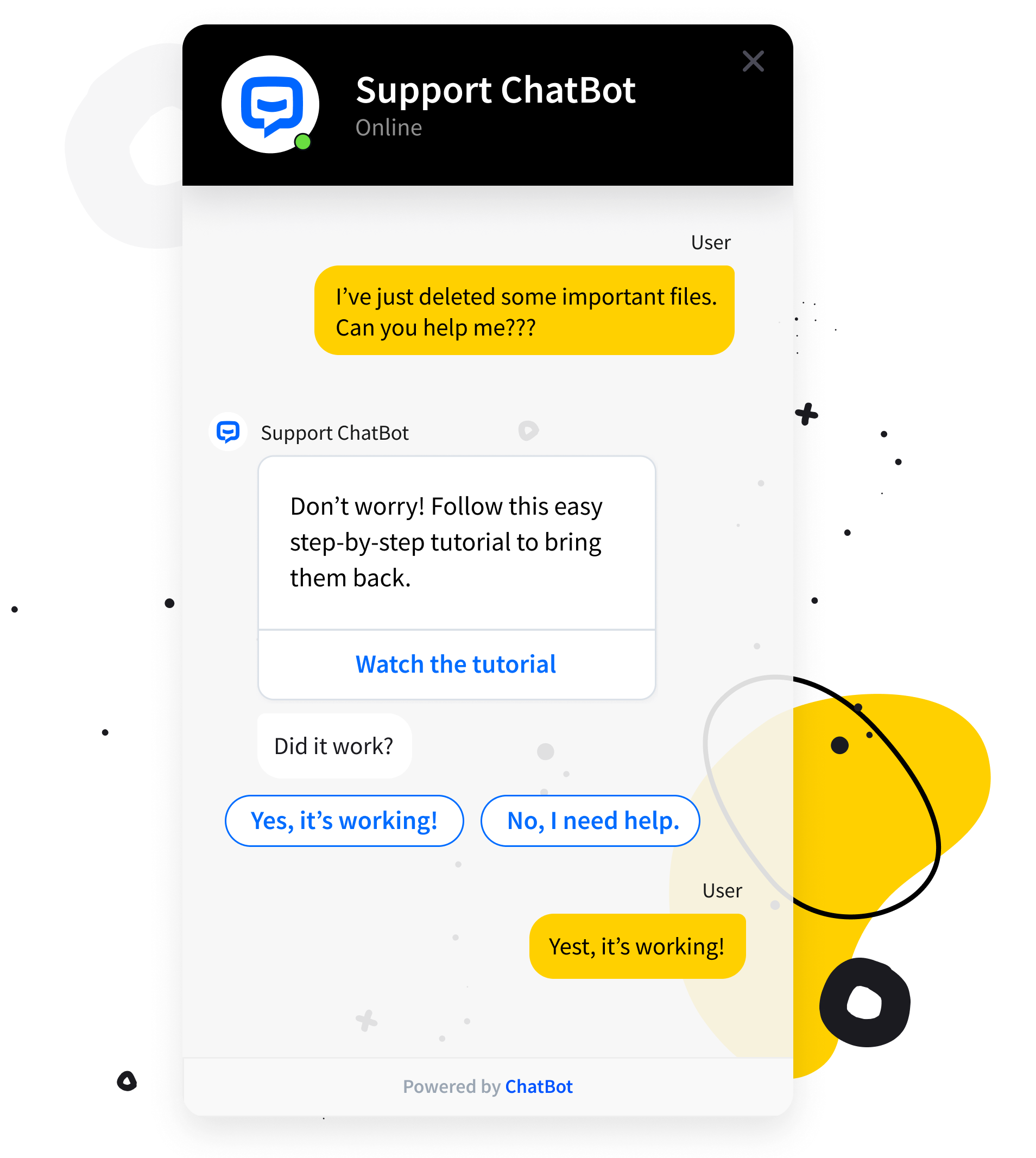 Chat bot for marketing and leveraging growth
